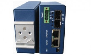 MiniFlex Dual Fiber Optic Serial Interface Dinrail Modem